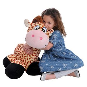 inflate-a-mals INF-RO-Gir Soft and Cuddly Inflatable Ride On Giraffe, 20-Inch, Multi-Color