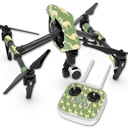 MightySkins Skin Compatible with DJI Inspire 1 Quadcopter Drone – Llama | Protective, Durable, and Unique Vinyl Decal wrap Cover | Easy to Apply, Remove, and Change Styles | Made in The USA