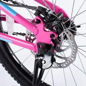 Royalbaby Boys Girls Kids Bike Explorer 20 Inch Bicycle for 7-12 Years Old Front Suspension Aluminum Child's Cycle with Disc Brakes Blue Pink