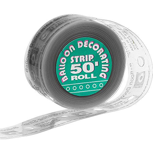 Ladybug 51711 Strip Balloon Decorating Accessory, 50', Clear