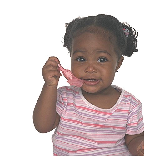 Brilliant Baby’s 1st Toothbrush Teether - Premium Silicone First Toothbrush for Babies and Toddlers - Kids Love Them, Blue, 1 Count