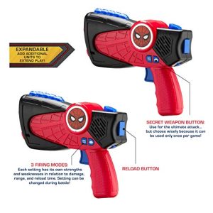 Spiderman Far from Home Laser-Tag for Kids Infared Lazer-Tag Blasters Lights Up & Vibrates When Hit (Frustration Free Packaging)