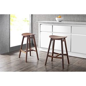 Greenington GSK006E Skol 30" Bar Height Stool, Exotic, (Set of 2), Brown