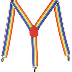 Amscan Suspenders, Party Accessory, Rainbow