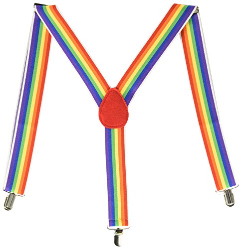 Amscan Suspenders, Party Accessory, Rainbow
