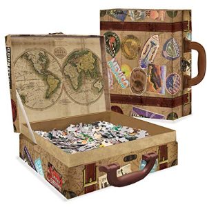 MasterPieces Collector Suitcase Jigsaw Puzzle, Route USA, See America, Features Historical Landmarks, 1000 Pieces