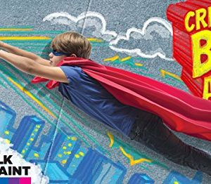 RoseArt Washable Sidewalk Chalk Paint Neon Jumbo Markers