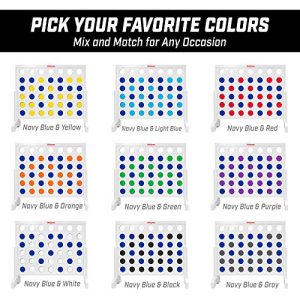 GoSports Giant Four in a Row Replacement Game Coins | For GoSports 3’ Size Game Sets Only | Set of 21 Coins - Choose Your Color