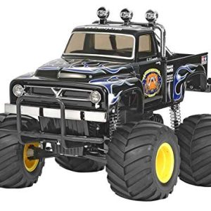 Tamiya TAM58547 The Midnight Pumpkin, Black Edition 1/12 Monster Truck Kit, Brown