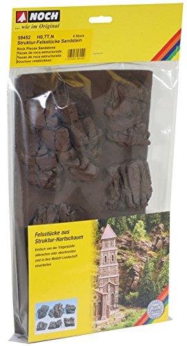 Noch 58452 Rock Pieces Sandstone 6/ H0,Tt,N Scale Model Kit