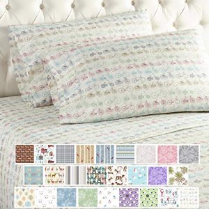 Thermee Micro Flannel Sheet Set, King, Bike Ride