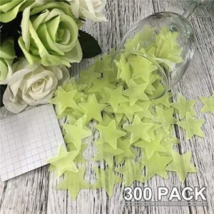 SAYGOGO Wall Sticker, Star Luminous Sticker, Glow in The Dark Stars Wall Stickers for Ceiling or Wall, Decor for Kids Bedroom or Birthday Gift, Beautiful Wall Decals for Any Room, 300 pcs