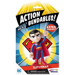 NJ Croce AB5002 Action Bendables Superman, Figure, 4", Multicolor