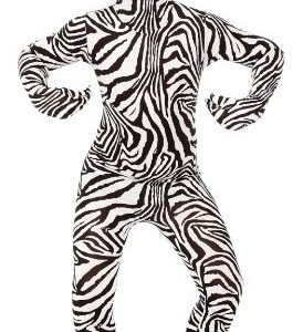 Morphsuits Zebra for Kids - Childrens Fancy Dress Costume - size Medium 3’6”-3’11” (105cm - 119cm)