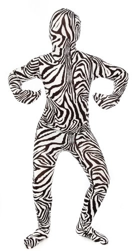 Morphsuits Zebra for Kids - Childrens Fancy Dress Costume - size Medium 3’6”-3’11” (105cm - 119cm)