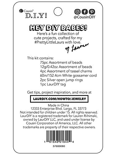 LaurDIY 37600080 Mini DIY Bracelet Kit, Multi