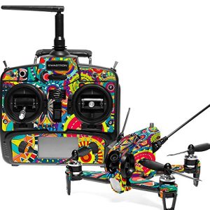 MightySkins Skin Compatible with Swagtron SwagDrone 150-UP - Flower Wheels | Protective, Durable, and Unique Vinyl Decal wrap Cover | Easy to Apply, Remove, and Change Styles | Made in The USA