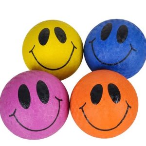 Rhode Island Novelty 5 Inch Smile Face Playground Ball