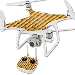 MightySkins Skin Compatible with DJI Phantom 4 Quadcopter Drone wrap Cover Sticker Skins Bamboo