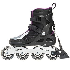 Rollerblade Macroblade 80 ABT Women's Adult Fitness Inline Skate, Black and Purple, Performance Inline Skates