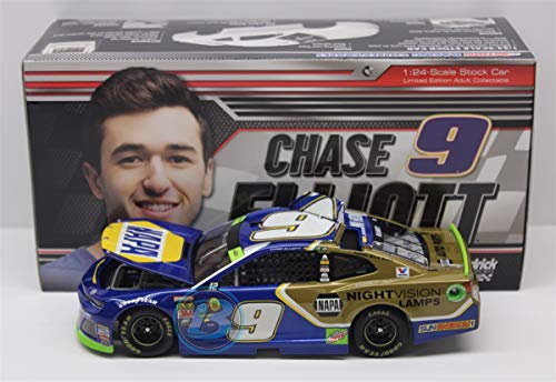 Lionel Racing, Chase Elliott, Napa Nightvision, 2018, Chevrolet Camaro, NASCAR Diecast 1: 24 Scale
