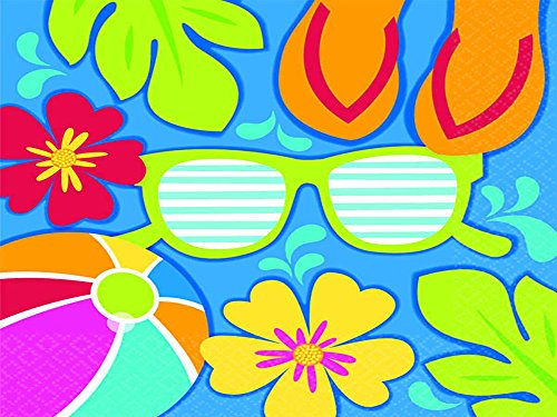 amscan Summer Splash Party Luncheon Napkins | 12 Ct.
