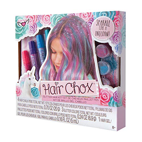 Fashion Angels Hair Chox Set (12167), Hair Chalk Gift Set, Temporary Hair Color