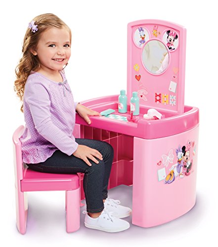 Minnie Mouse 63309 Happy Helpers Pretend N' Play Activity Table Set with One Chair, Pink