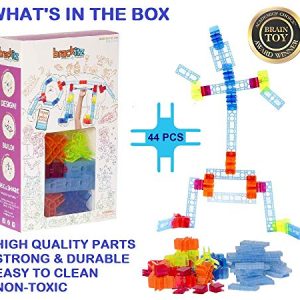 Brackitz Inventor Building Toy 44-Piece Set – Award-Winning STEM Kids Building Kit for Hours of Creative & Construction Fun – Educational Learning Toys for Boys & Girls Ages 3, 4, 5+ Year Olds