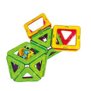 Magformers Space Traveler 35 Pieces Rainbow Colors, Educational Magnetic Geometric Shapes Tiles Building STEM Toy Set Ages 3+