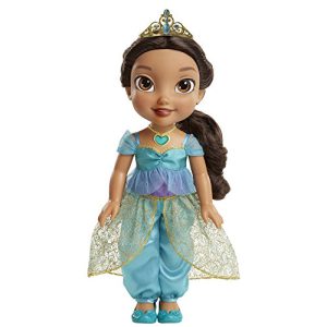 Disney Princess Jasmine Doll Sing & Shimmer Toddler Doll, Princess Jasmine Sings “A Whole New World” When You Press Her Jeweled Necklace [Amazon Exclusive]