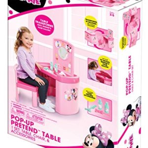 Minnie Mouse 63309 Happy Helpers Pretend N' Play Activity Table Set with One Chair, Pink