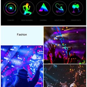Glow Fever Light up Neon Rave Glasses Glow Flashing Sunglasses Light Up DJ Costume Birthday Favors Glow Party Supplies Christmas Halloween Decor, Tri-Color Shutter