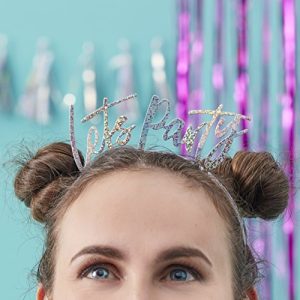 Iridescent Lets Party Headbands - 5 Pack