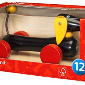 BRIO World - 30332 Pull Along Dachshund | The Perfect Playmate for Your Toddler