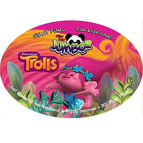 Pillow Pets Jumboz Dreamworks Trolls Poppy - 30" Jumbo Pillow Pet Stuffed Animal Plush Toy