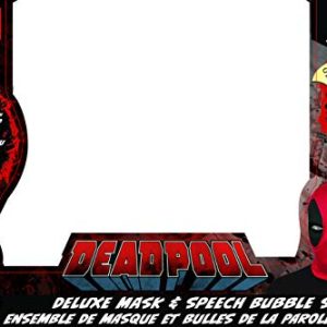 Rubies Costumes Marvel Deadpool Deluxe Mask & Speech Bubble Box Set