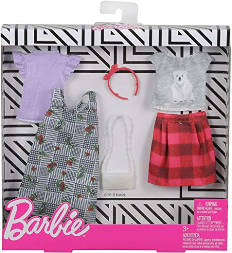 Barbie Fashion, Mix Checks and Nature,2 count
