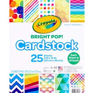 Crayola Cardstock Paper, Colored Cardstock, 25 Count