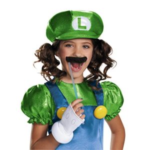 Luigi Skirt Version Costume, Small (4-6x)
