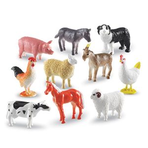 Learning Resources Farm Animal Counters, 10 Different Animals, Set of 60, Ages 3+