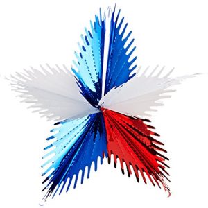 Leaf Starburst (red, white, blue) Party Accessory (1 count) (1/Pkg)