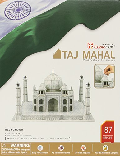 Taj Mahal 3D Puzzle With Book 87-Piece