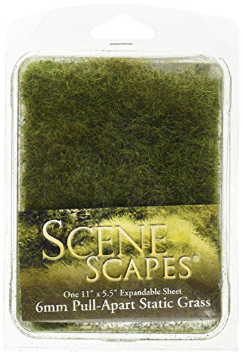 Bachmann Industries SceneScapes Pull Apart Static Wild Grass, Medium Green/Gold, 6mm