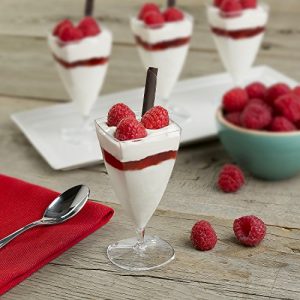 Party Essentials Miniware Mini Plastic Appetizer/Dessert Cups, Clear