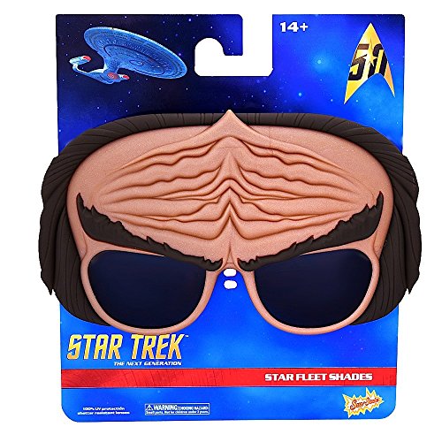 Sunstaches Star Trek The Klingon Sunglasses, Party Favors, UV400