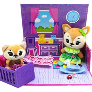 Tiny Tukkins Playset Assortment with Plush Stuffed Character, Fox