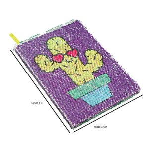 Style.Lab by Fashion Angels Magic Sequin Journal-Cactus/Can't Touch This