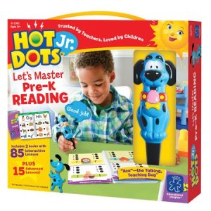 Educational Insights Hot Dots Jr. Let's Master Pre-K Reading Set with Ace Pen, Ages 4 and Up, (100 Self-Checking Lessons)