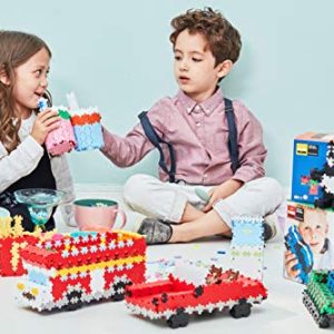 PLUS PLUS - Construction Building Toy, Open Play Set - 1200 Piece - Pastel Color Mix